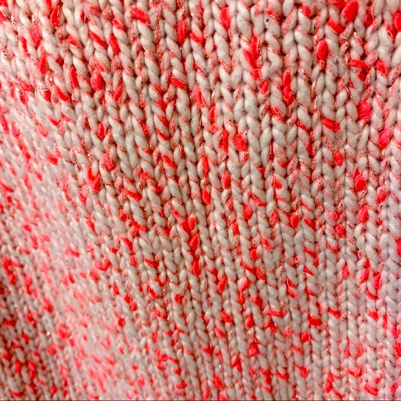 St. John’s Bay Sweater - Pink/White/Metallic Gold - Picture 7 of 9